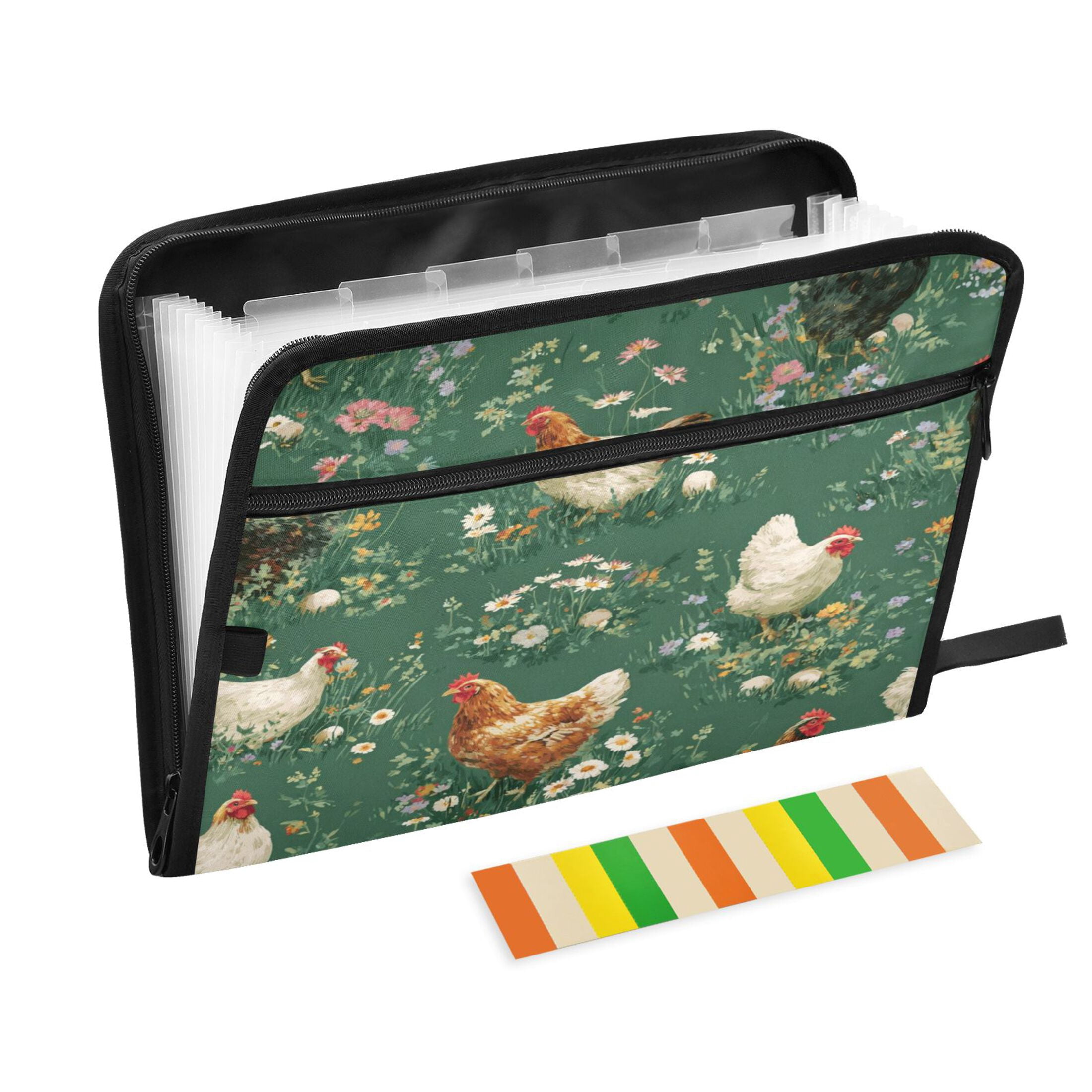 Accordion File Organizer with Zip Closure 13 Pockets Expanding File ...