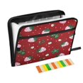 thumbnail image 1 of Accordion File Organizer with Zip Closure 13 Pockets Expanding File Folder Letter A4 Paper Document Organizer for Home Office Cute Pink Strawberry Pattern, 1 of 7