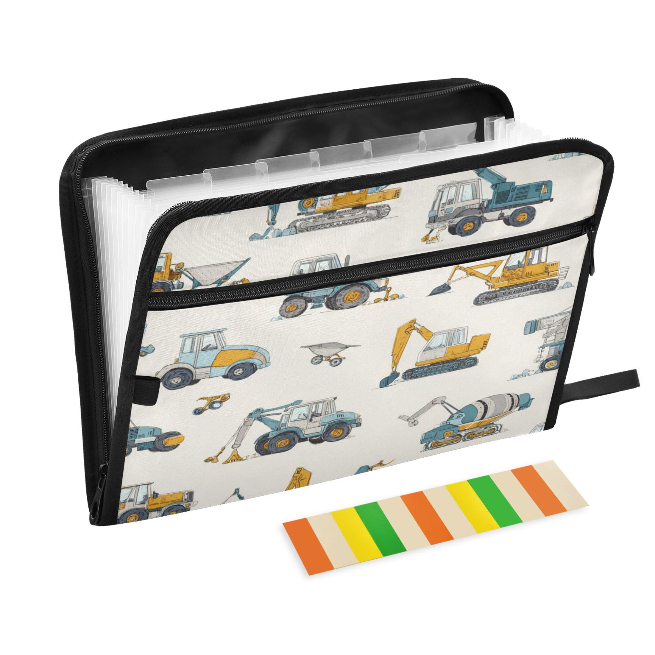 Accordion File Organizer with Zip Closure 13 Pockets Expanding File ...