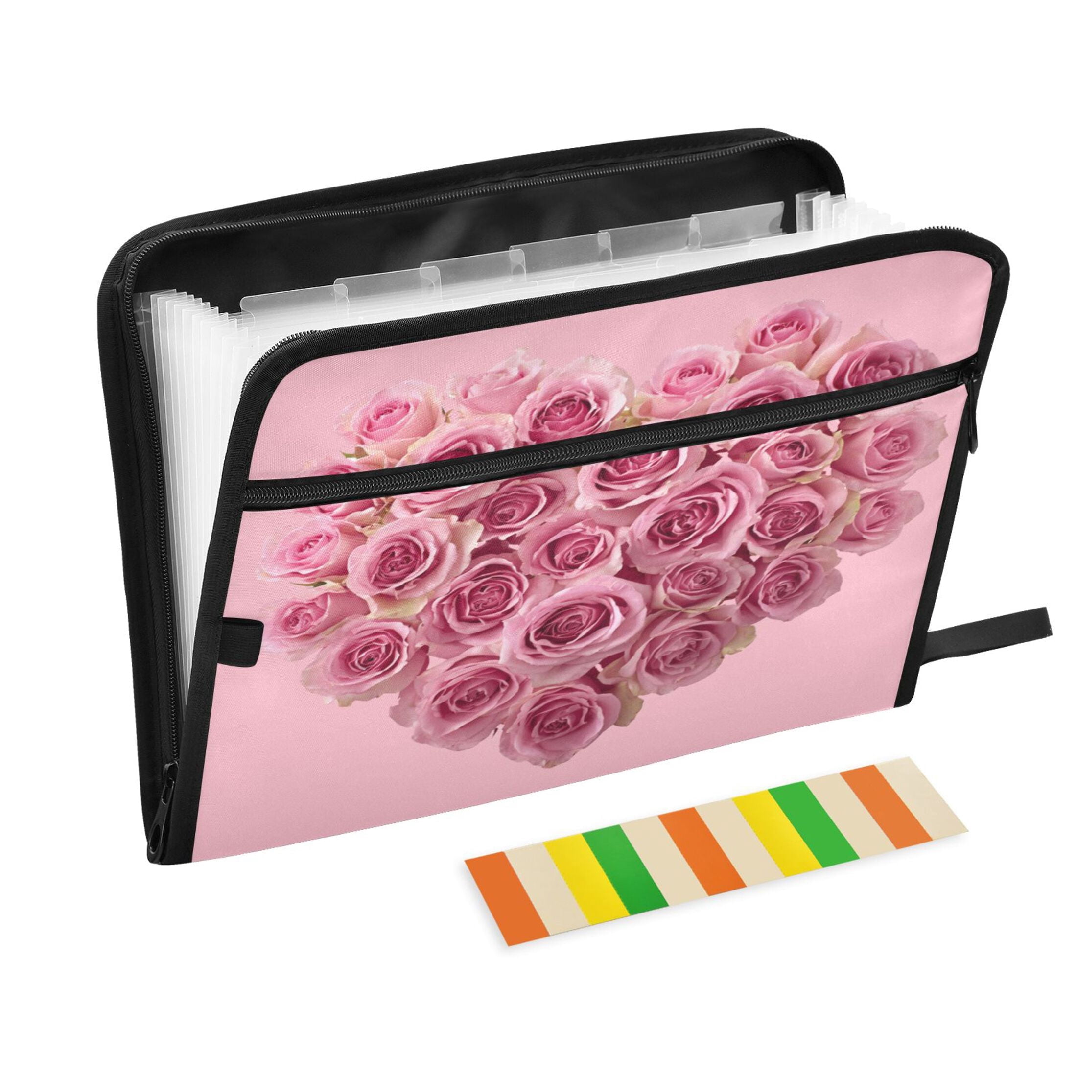 Folder Rangement Accordion File Organizer with Zip Closure 13 Pockets Expanding File ...