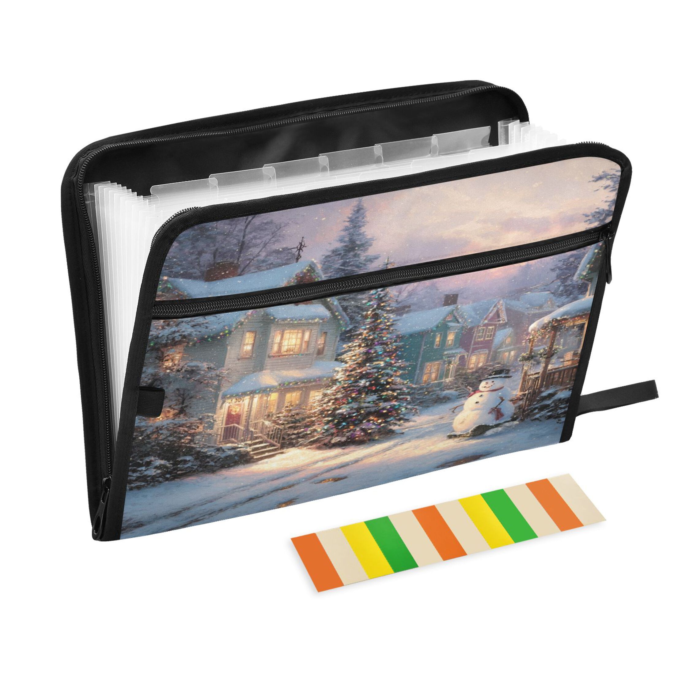 Accordion File Organizer with Zip Closure 13 Pockets Expanding File ...