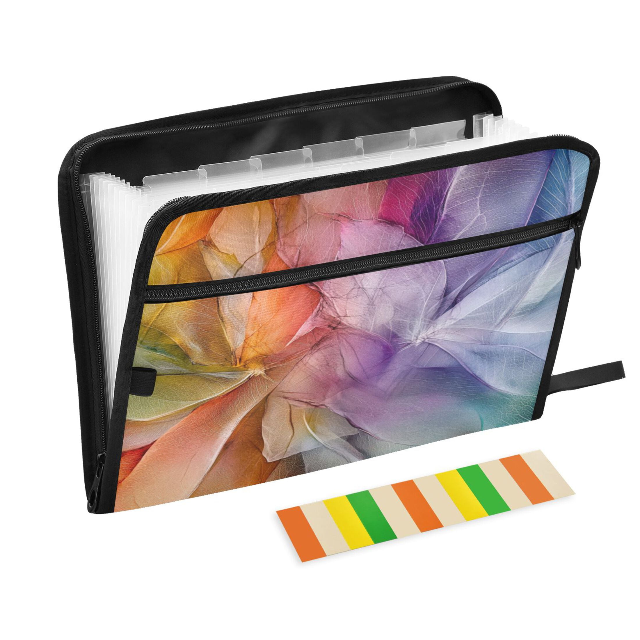 Accordion File Organizer with Zip Closure 13 Pockets Expanding File ...