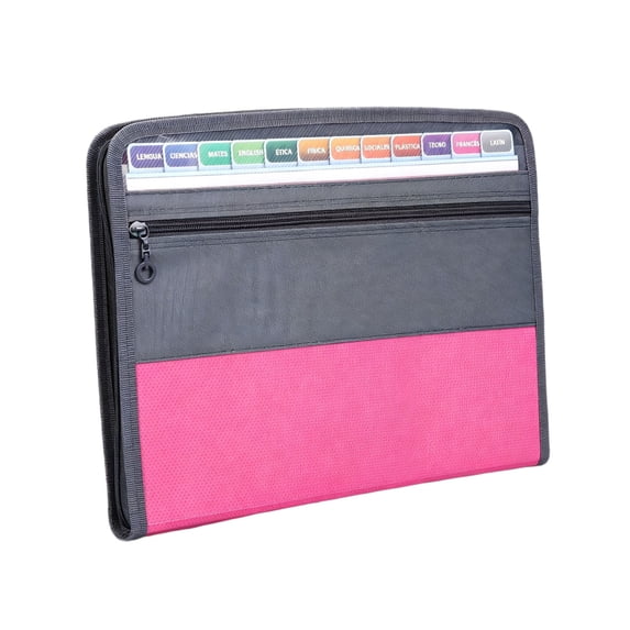Accordion File Organizer With Zipper, 12 Pocket Expanding File Folder, With Front Pencil Pouch, Portable Monthly Paper Bill Tax Receipt Organizer, Letter Size, Office Supplies