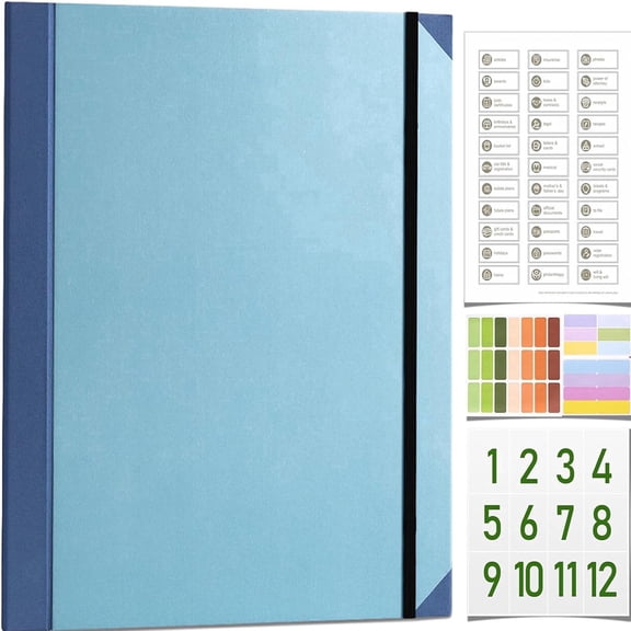 Accordion File Organizer with Labels, Large Capacity Document Folder for Home & Office