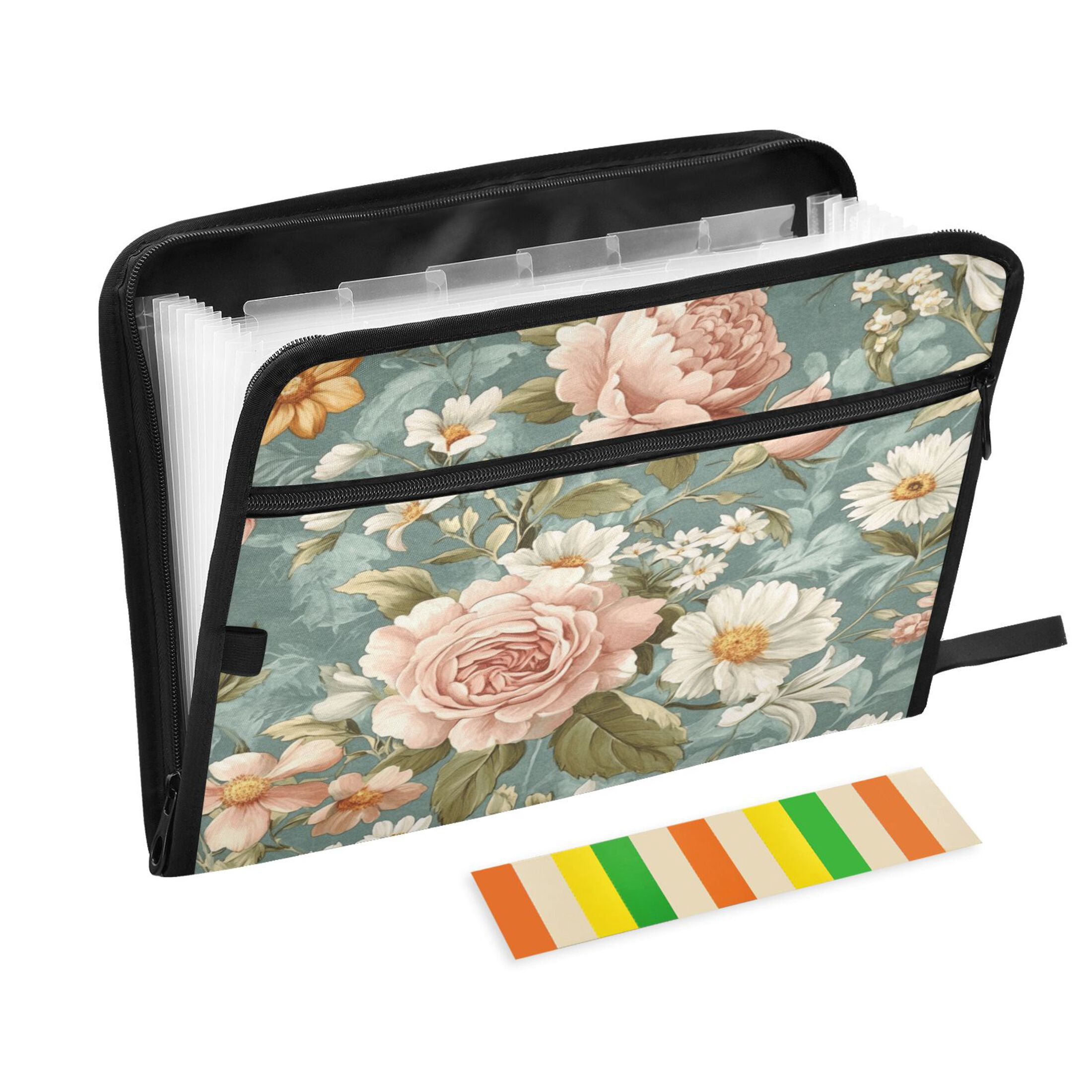 Accordion File Organizer with Zip Closure 13 Pockets Expanding File ...