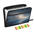 thumbnail image 1 of Accordion File Organizer with Zip Closure 13 Pockets Expanding File Folder Letter A4 Paper Document Organizer for Home Office Golden Nebula, 1 of 7