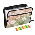 thumbnail image 1 of Accordion File Organizer with Zip Closure 13 Pockets Expanding File Folder Letter A4 Paper Document Organizer for Home Office Gradient Elegant Floral, 1 of 7
