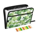 thumbnail image 1 of Accordion File Organizer with Zip Closure 13 Pockets Expanding File Folder Letter A4 Paper Document Organizer for Home Office Green Ginkgo Biloba, 1 of 7