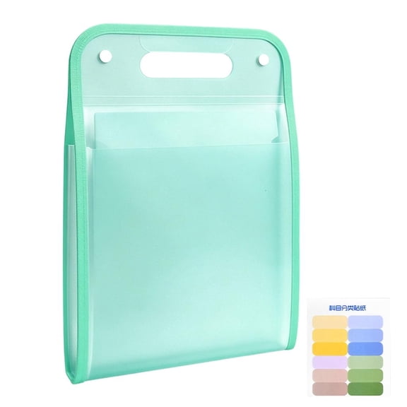 Accordion File for Forms and Notes, Portable File Folder with Handle and Button Flap for School and Desk Filin by LUVNIMB