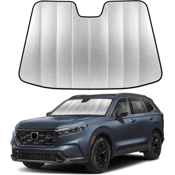 Accordion Foldable Windshield Sun Shade Fit for Honda CR-V 2023-2024 2025 2026 Sunshade, Front Car Window Shades Sun Visor, Blocks UV Rays & Heat, Car Accessories