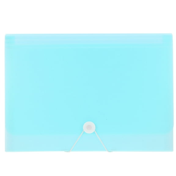 Toyandona Expanding File Organizer Blue Plastic 1Pcs