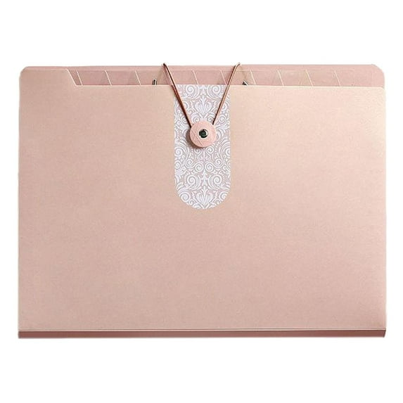 Accordion Folder Folders For Documents Multiple Pockets Accordion File Folder Letter Size File Folder With 8 Pockets Portable Receipt Paper Bill Document Receipt Organizer,Pink