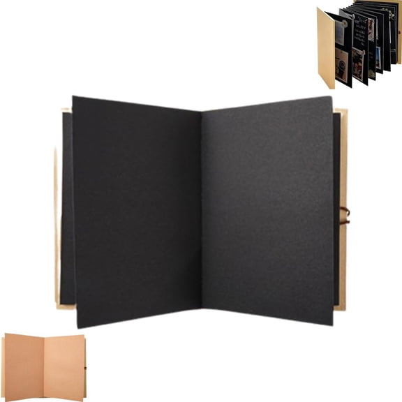Accordion Style Foldable Scrapbook Album Expandable Folding Photo Memory Book For Handmade Gift