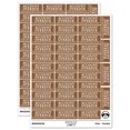 thumbnail image 1 of Account Overdue Payment Due Billing Sticker Set - Brown - Matte Finish - 1.5" Small, 1 of 7