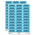 thumbnail image 1 of Account Overdue Payment Due Billing Sticker Set - Light Blue - Gloss Finish - 1.75" Medium, 1 of 7