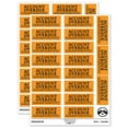 thumbnail image 1 of Account Overdue Payment Due Billing Sticker Set - Orange - Gloss Finish - 2.00" Large, 1 of 7