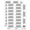 thumbnail image 1 of Account Overdue Payment Due Billing Sticker Set - White - Matte Finish - 2.00" Large, 1 of 7