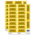 Due Process Sticker Account Overdue Payment Due Billing Sticker Set - Yellow - Matte Finish ...