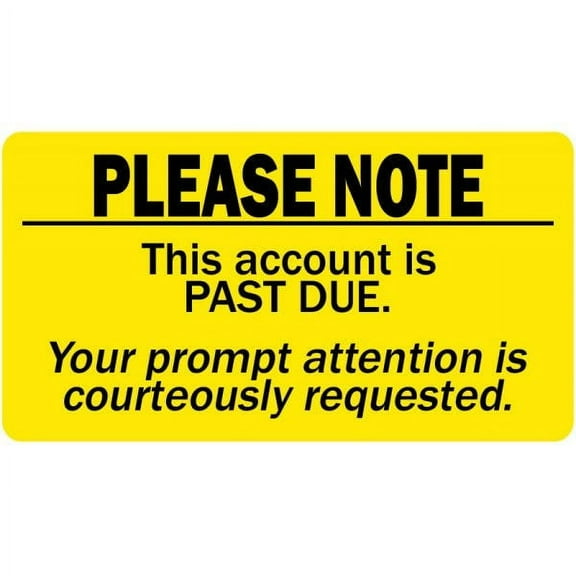 Account Past Due Labels