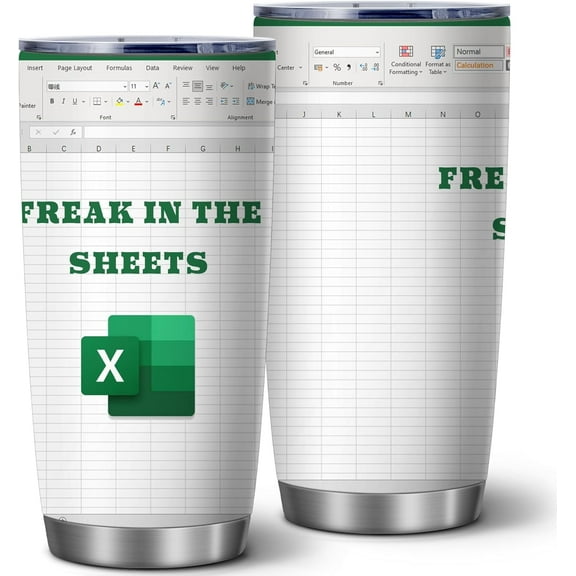 Accountant Gifts,Freak in The Sheets Coffee Mug,Spread Sheet Tumbler Cup,Accountant Funny Cups,Tumblers Gifts for Na,CPA,CFO, Coworkers, Boss,Women Tumbler 20 Oz, 1 Pcs
