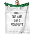 thumbnail image 1 of Accountant Gifts for Men/Women Throw Blanket 60" x 50", Gifts for Accountants, Funny Accounting Gifts, Spreadsheet Gifts for Accountants, Gift for Accountant Women/Man, 1 of 5