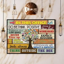 Accountant In This Office Think Outside The Box Paper Poster No Frame Matte Wall Art Decor 11 x 17 Inch Poster