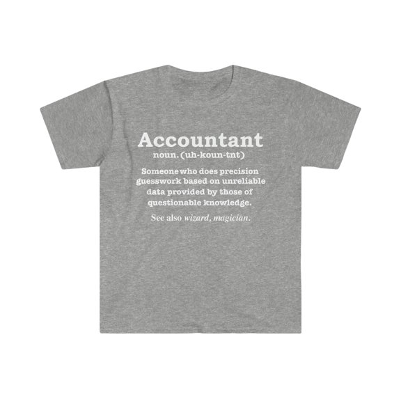 Accountant Magician Definition  Unisex T-shirt S-3XL Accountancy Graduate