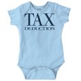 thumbnail image 1 of Accountant Tax Deduction Romper Boys or Girls Infant Baby Brisco Brands NB, 1 of 6