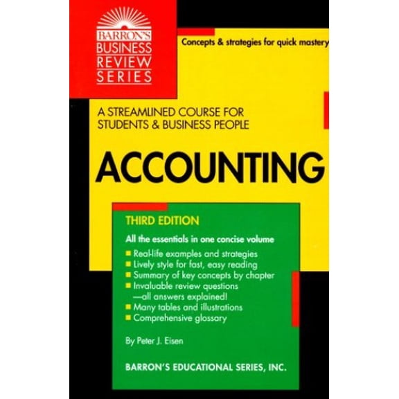 Pre-Owned Accounting (Barron's Business Review Series) Paperback