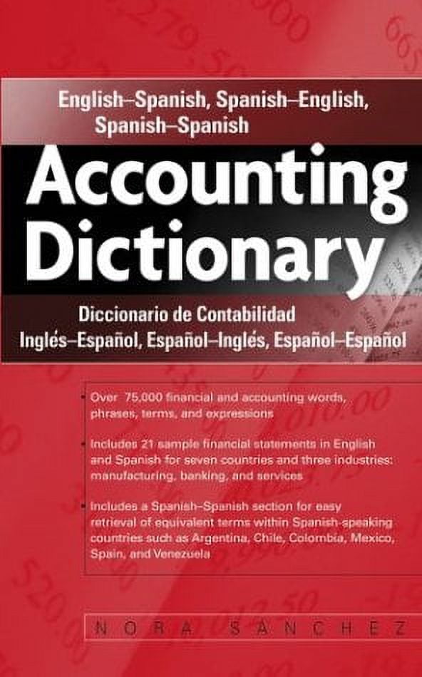 PreOwned Accounting Dictionary EnglishSpanish, SpanishEnglish