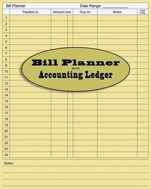 Accounting Made Simple Bill Accounting Ledger Book Paper Accounting