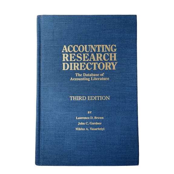 Accounting Research Directory: The Database of Accounting Literature 3rd Edition