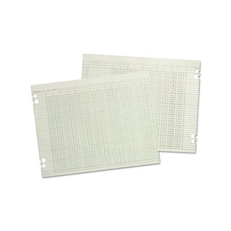Accounting Sheets 24 Columns, 11 x 17, 100 Loose Sheets/Pack, Green