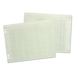 Accounting Sheets, 24 Columns, 11 x 17, Green, Loose Sheet,100/Pack Accounting Sheets, 24 Columns, 11 x 17, Green, Loose Sheet,100/Pack