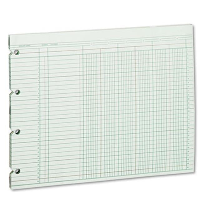 Accounting Sheets, Six Column, 9.25 x 11.88, 100 Loose Sheets-Pack ...