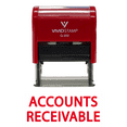 thumbnail image 1 of Accounts Receivable Self Inking Rubber Stamp (Red Ink) - Medium, 1 of 2