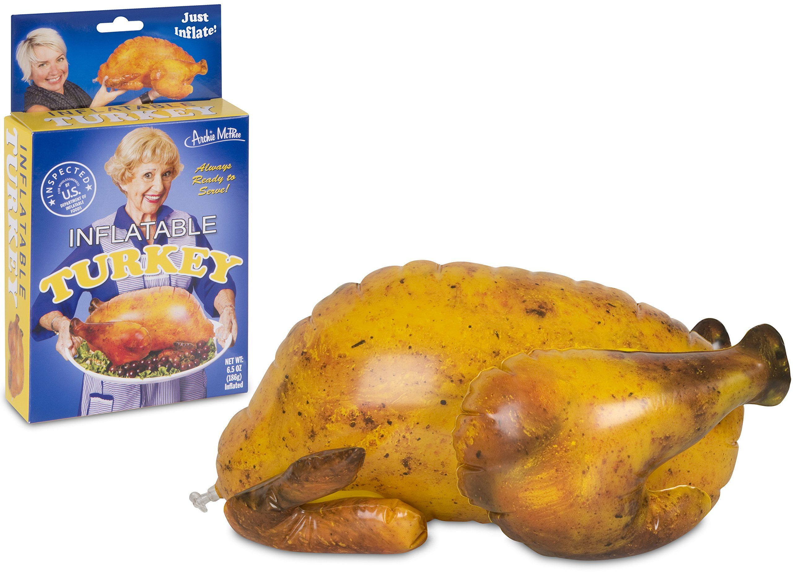 Archie McPhee, Inflatable Turkey, One Size, Brown Vinyl - Walmart.com
