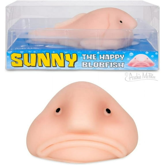 Accoutrements Sunny the Bolbfish for Kids Novelty and Gag Toys, Multicolor, 4 in