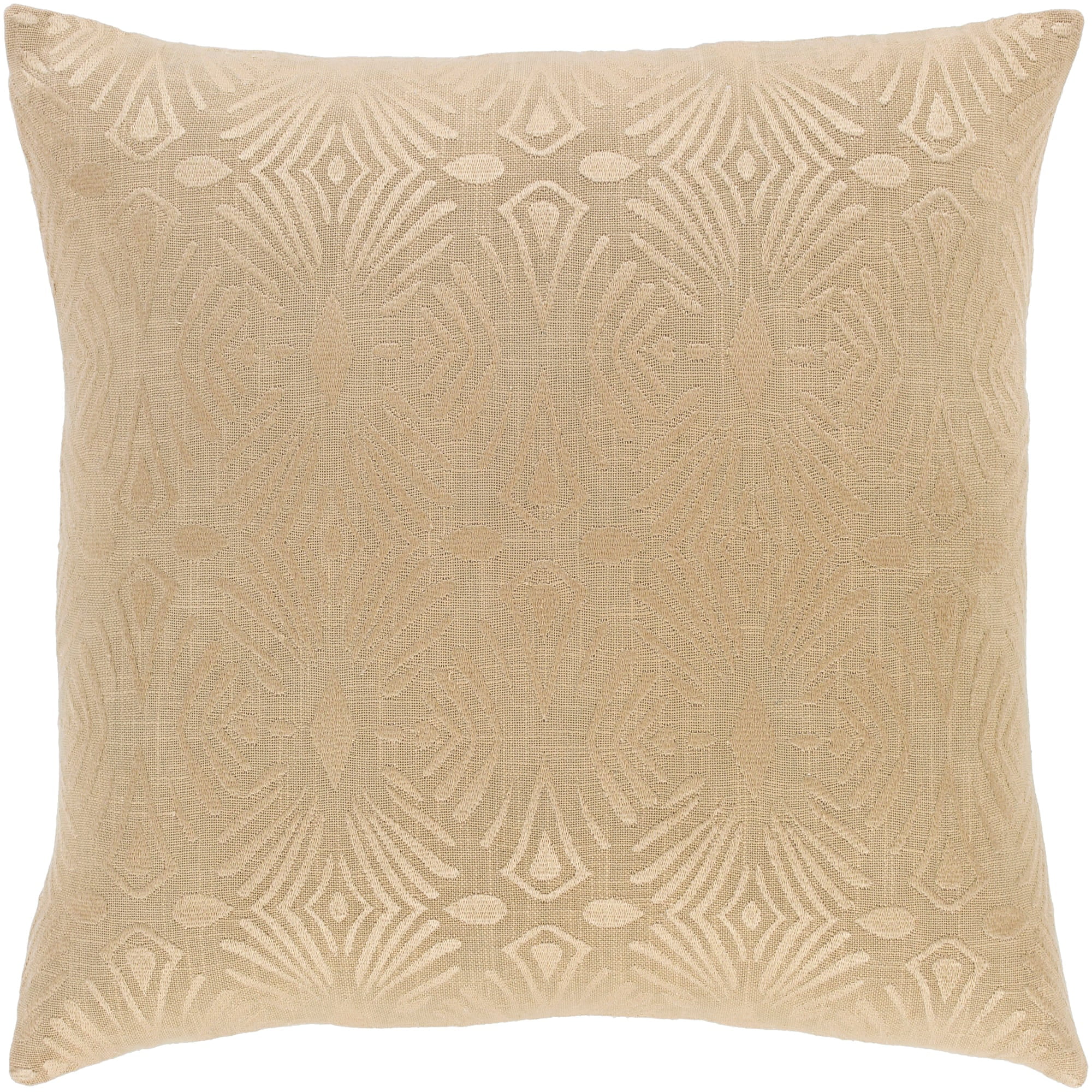Accra ACA-001 20"H x 20"W Square Pillow Kit in Khaki/Wheat