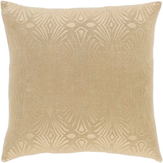 Accra ACA-001 20"H x 20"W Square Pillow Kit in Khaki/Wheat