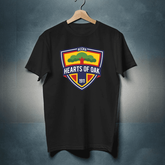 Accra Hearts of Oak SC Logo Unisex T-Shirt - Retro Football Club Graphic M4773, Up to Size 5XL