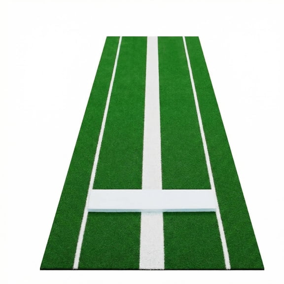 Accreate 10' x 3' Softball Pitching Mat, Heavy Duty Non-Slip Rubber Base, Denser Anti-Fade Turf Pitching Lane, Perfect Professional Pitching Mound For Indoor And Outdoor Softball Training