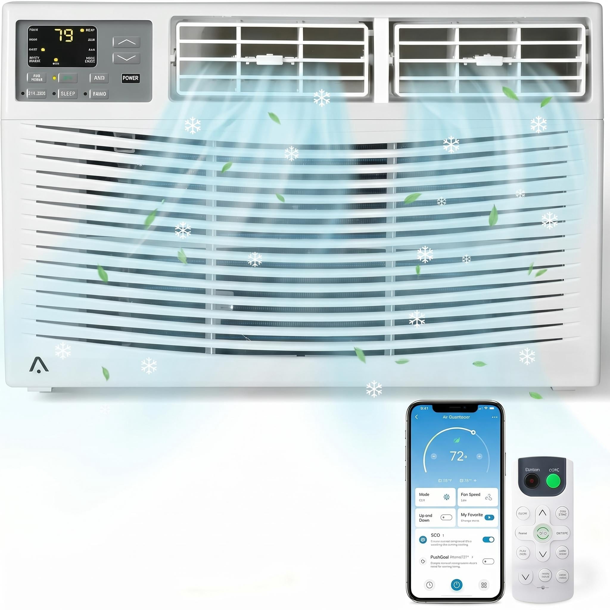 Accreate 10000 BTU Window Air Conditioner, Energy Saving, Smart Control ...