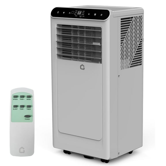 Accreate 10000 BTUs Portable Air Conditioner, Cools Room up to 450sq.ft., 3-In-1 Portable AC Unit for Bedroom with Dehumidifier, Fan, Remote Control, Smart/Sleep Mode, 24H Timer