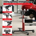 thumbnail image 1 of Accreate 1100lbs Transmission Jack, Heavy Duty Professional Hydraulic Transmission Jack High Lift 2 Stage Adjustable Telescoping, 33.5" to 67" Lifting Range, 1/2Ton Capacity, Garage/Workshop Lift, 1 of 7