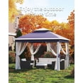 thumbnail image 1 of Accreate 11x11 ft Outdoor Gazebo with Mosquito Net - Heavy Duty Patio Shelter, Double Roof & Sturdy Metal Frame for Backyard, Garden, Deck and Lawn, 1 of 6