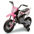 thumbnail image 1 of Accreate 12V Electric Dirt Bike for Kids with Dual Motors, Twist Grip Throttle, Spring Suspension, Pink, 1 of 7