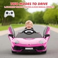 thumbnail image 1 of Accreate 12V Ride-On Car for Kids, Remote Control, MP3 Player, LED Lights, Scissor Doors, Dual Modes, 3 Speeds, Battery Powered Vehicle for Ages 3-8, Up to 55 lbs, 1 of 8