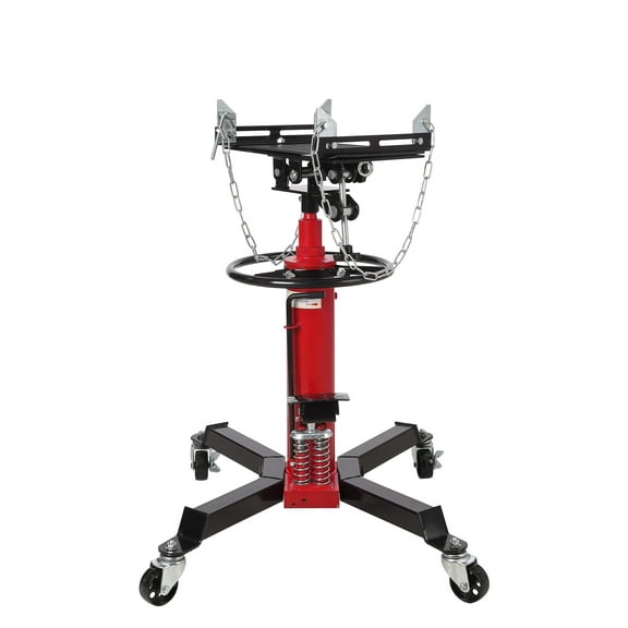 Accreate 1322 Lbs Transmission Jack, Adjustable Hydraulic Telescopic Jack, 33.5"-69" High Lift, Red
