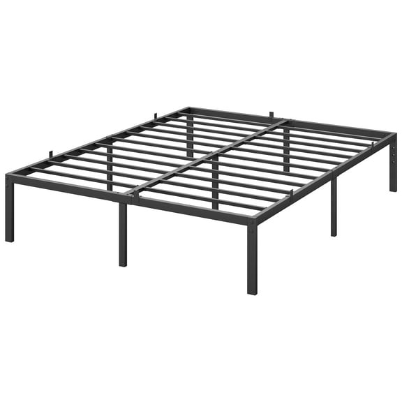 Accreate 14 Inch Metal Platform Bed Frame, Sturdy Twin Bed Frame, Under Bed Storage, Heavy Duty Steel Slat Support